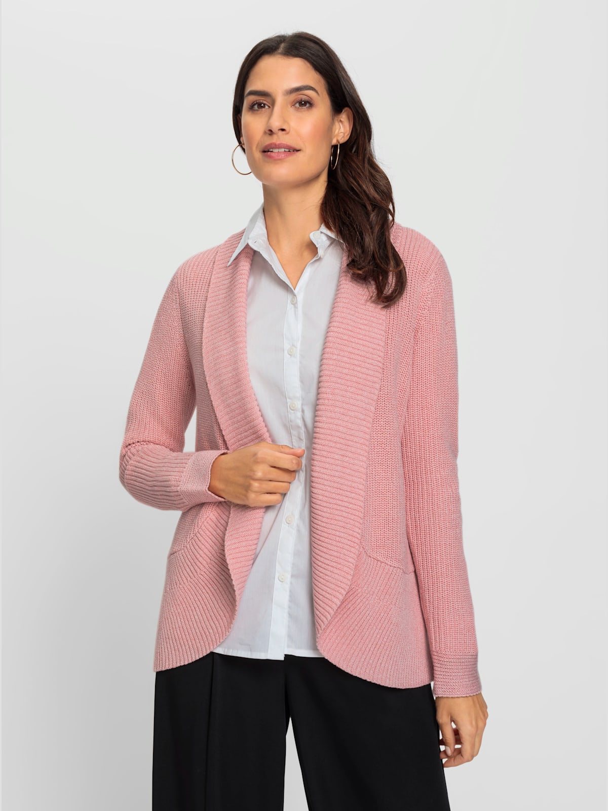 Veste en tricot 50% coton - Helline - Modalova