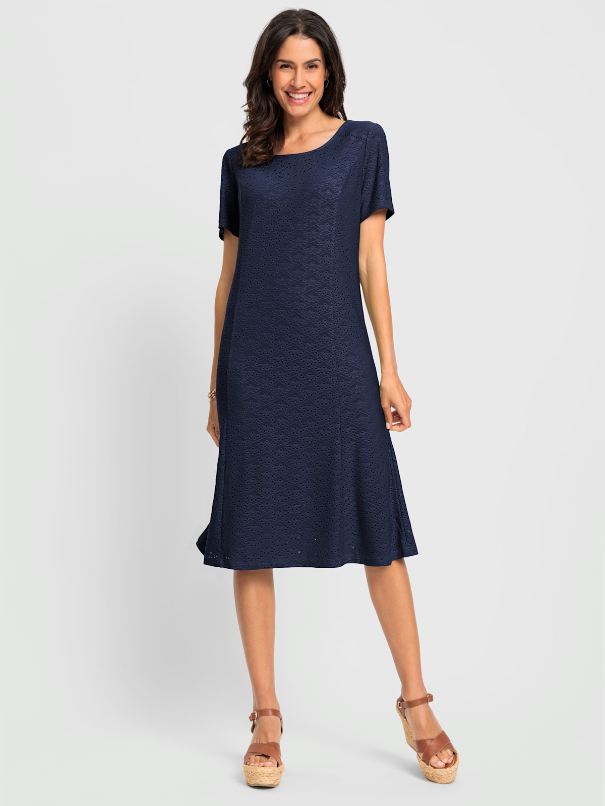 Robe en jersey polyester recyclé - Helline - Modalova