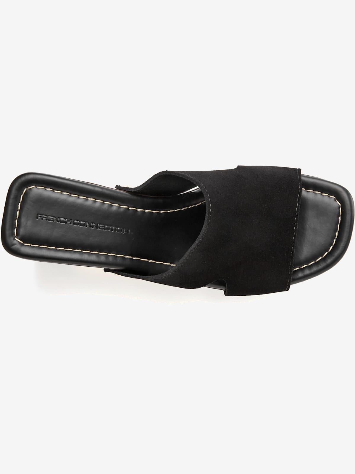 Mules tendance en cuir de qualité et imitation bois mode - French Connection - Modalova