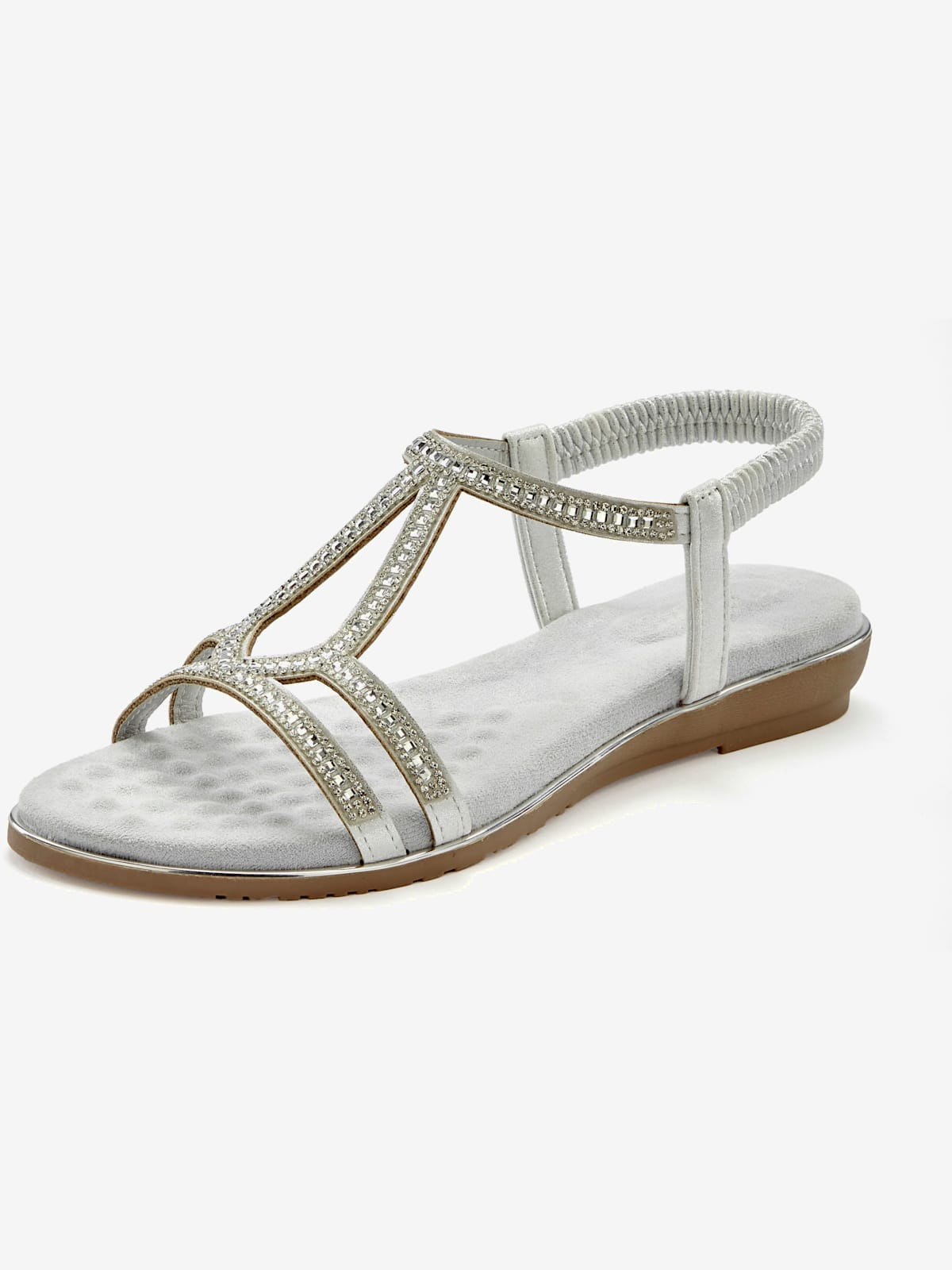 Sandales petites pierres décoratives pour une allure sophistiquée et raffinée - Vivance - Modalova