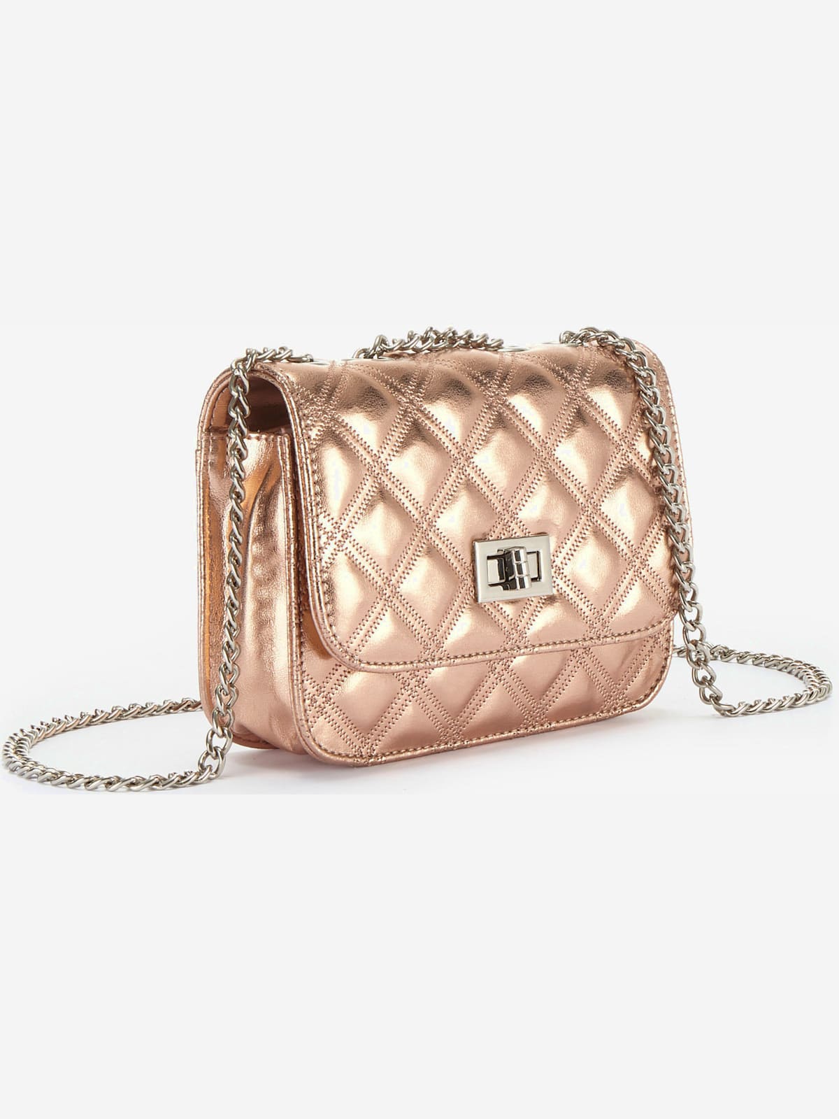 Sac en bandoulière petit sac avec élégante anse à chaîne couleur argent - LASCANA - Modalova