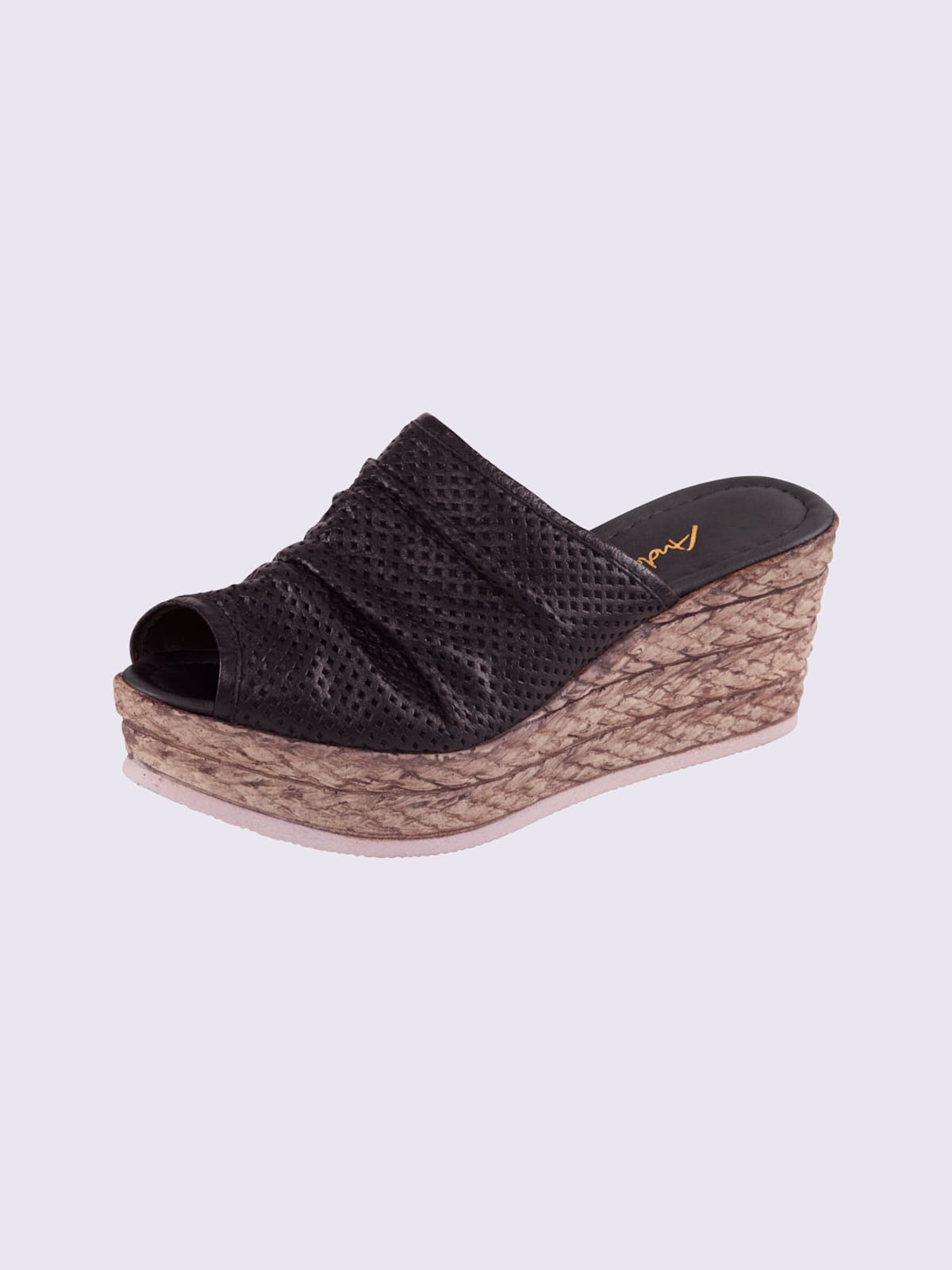 Mules cuir nappa de vache - noir - Helline - Modalova