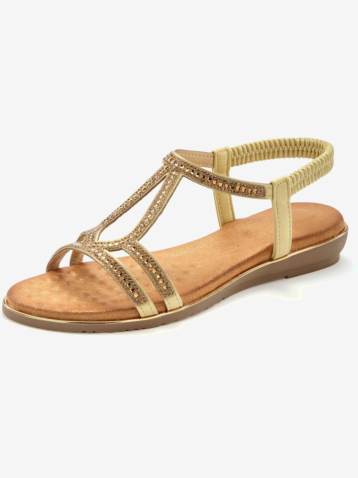 Sandales petites pierres décoratives pour une allure sophistiquée et raffinée - Vivance - Modalova