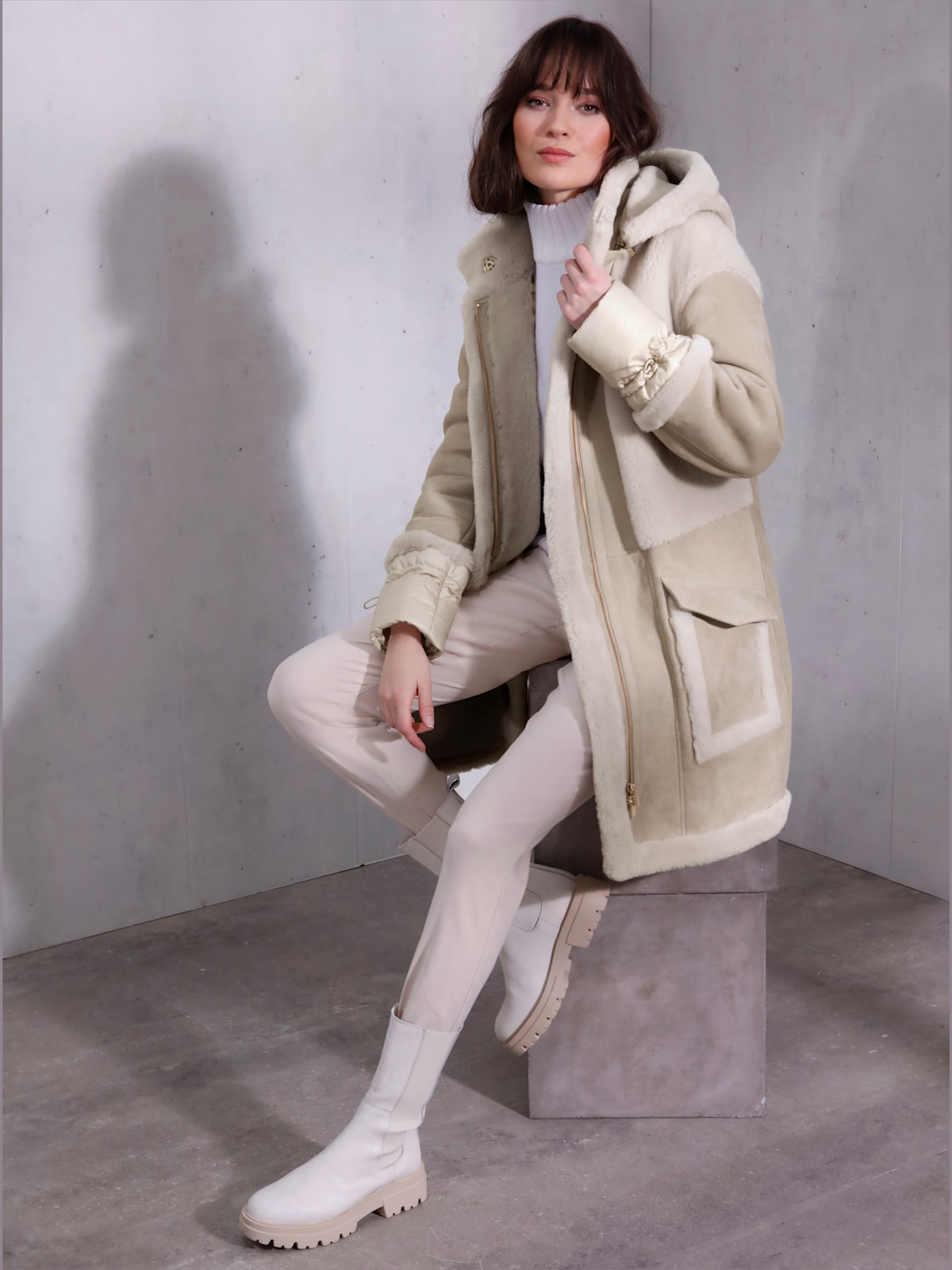 Veste en cuir superbe exclusivité - Mainpol - Modalova