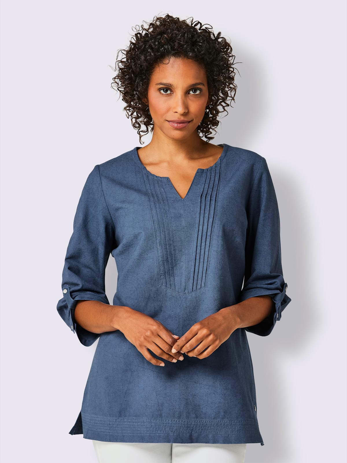 Chemisier en lin pur lin - CREATION L PREMIUM - Modalova