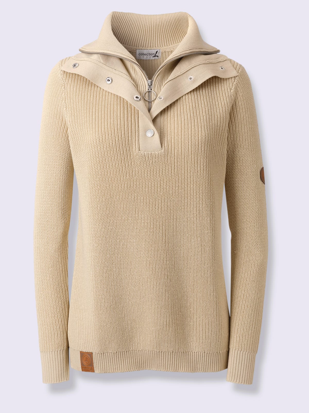 Pull en tricot 50% coton - Collection L - Modalova