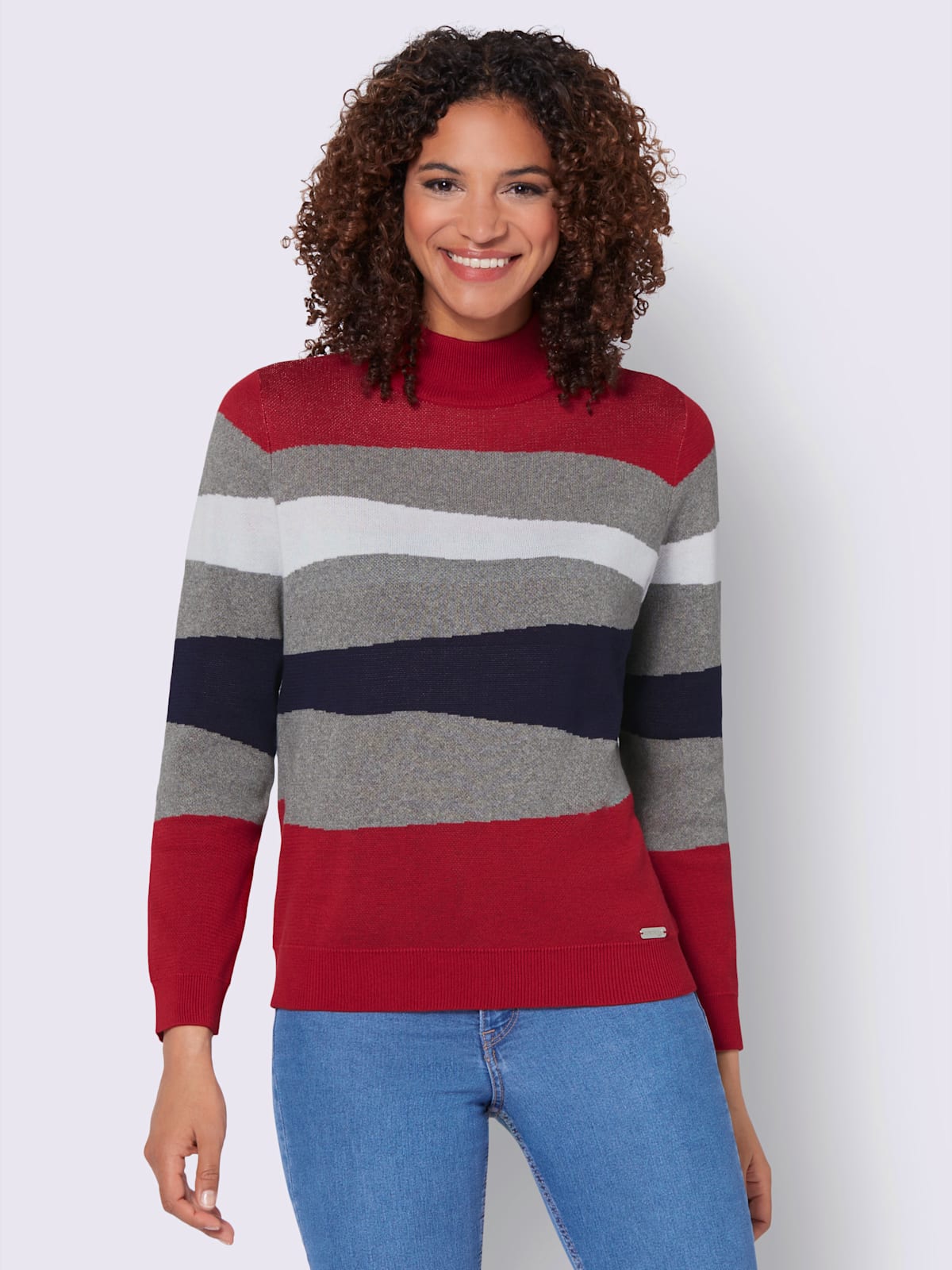 Pull à manches longues 64% coton - - Collection L - Modalova