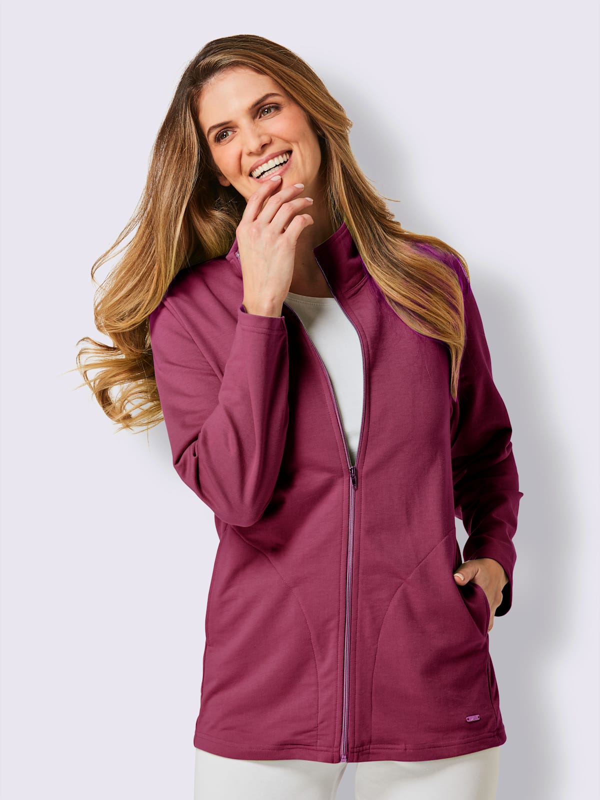 Veste matière sweat - feel good - Modalova