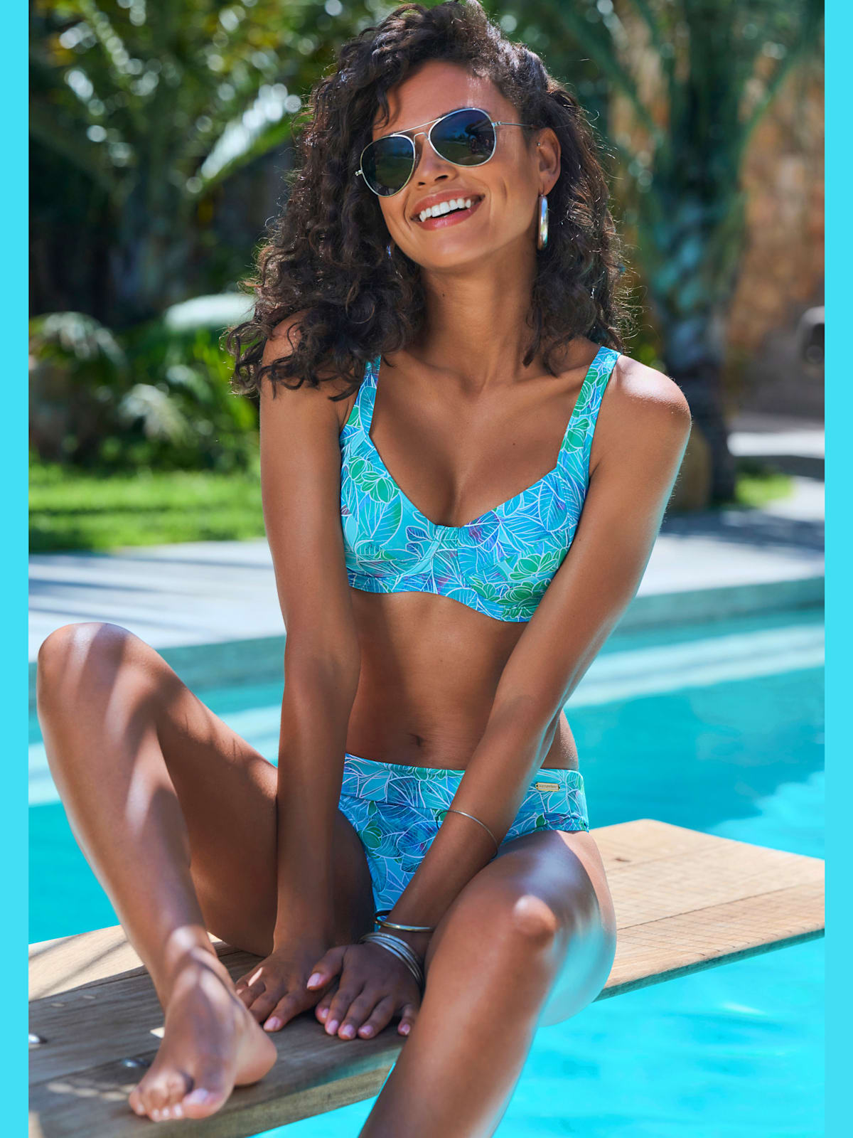 Haut de maillot de bain à armatures imprimé floral - Sunseeker - Modalova