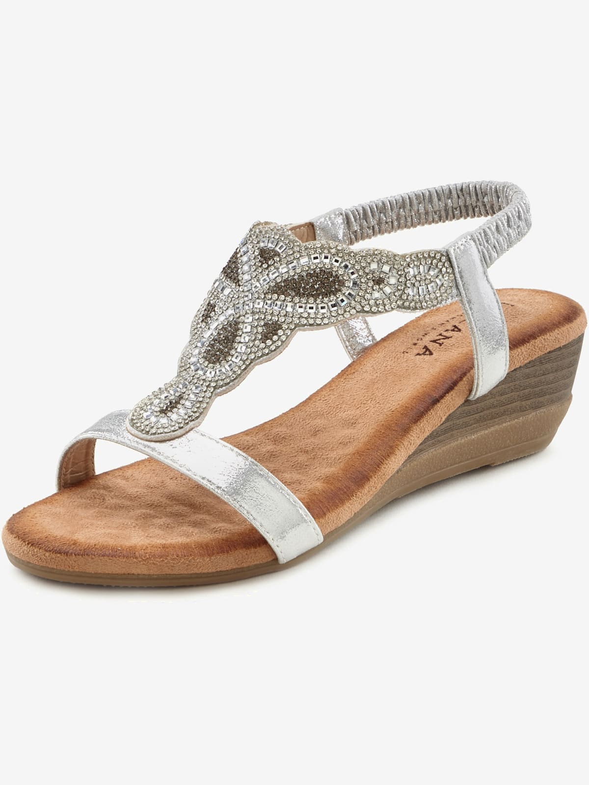 Sandales talon compensé confortable d'env. 5 cm - LASCANA - Modalova