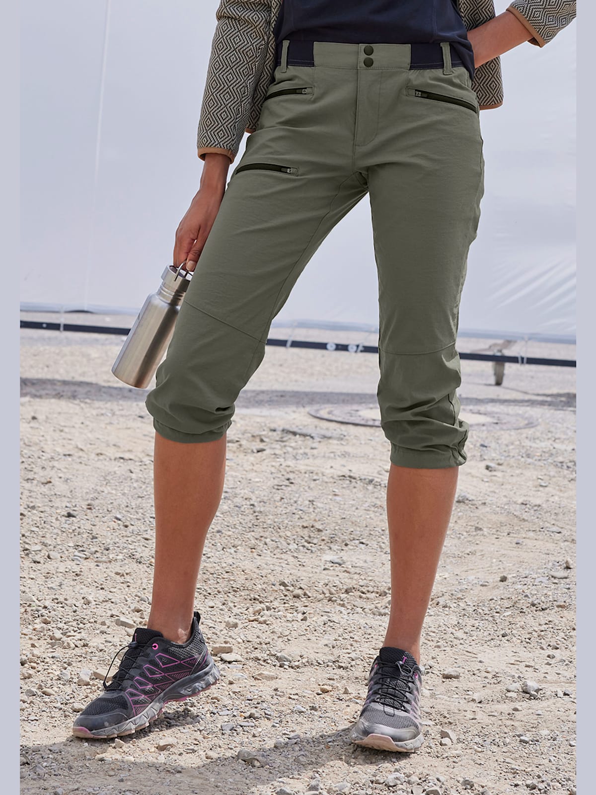 Legging corsaire pantalon de randonnée sportif en matière élastique - Vivance active - Modalova