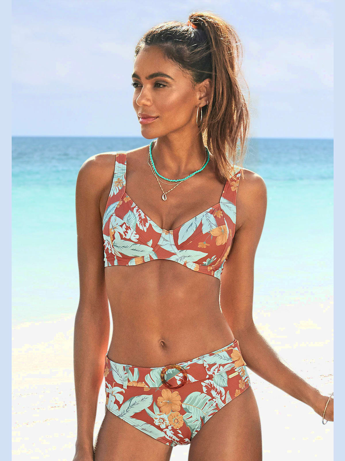 Bas de maillot de bain taille haute tropical tendance - - Sunseeker - Modalova