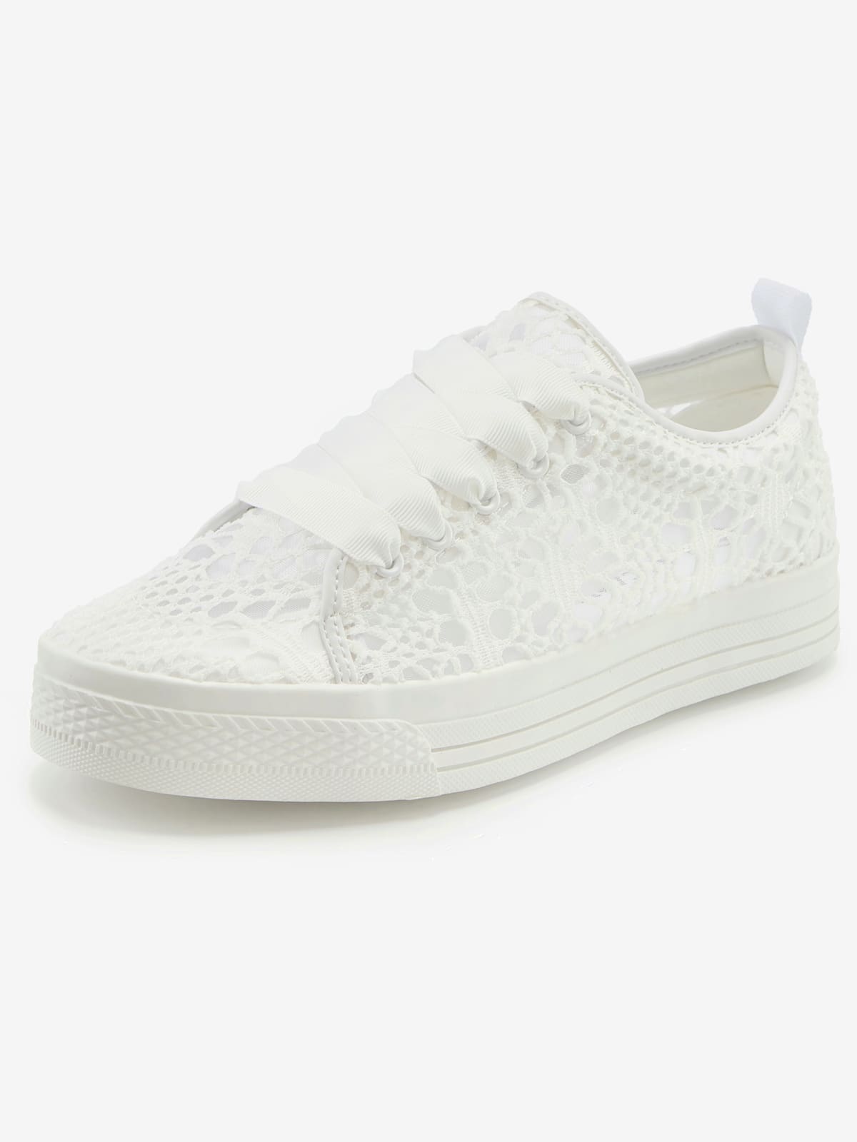 Baskets sneakers avec dentelle tendance et semelle compensée légère - LASCANA - Modalova