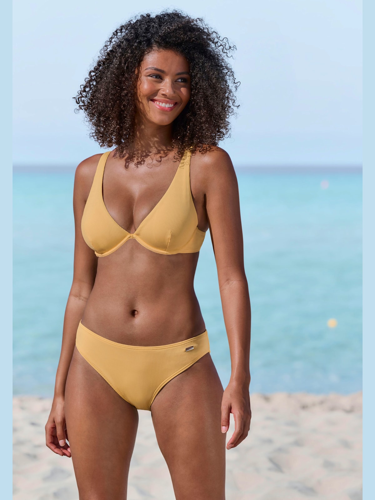 Bas de maillot de bain coloris uni tendance - Venice Beach - Modalova