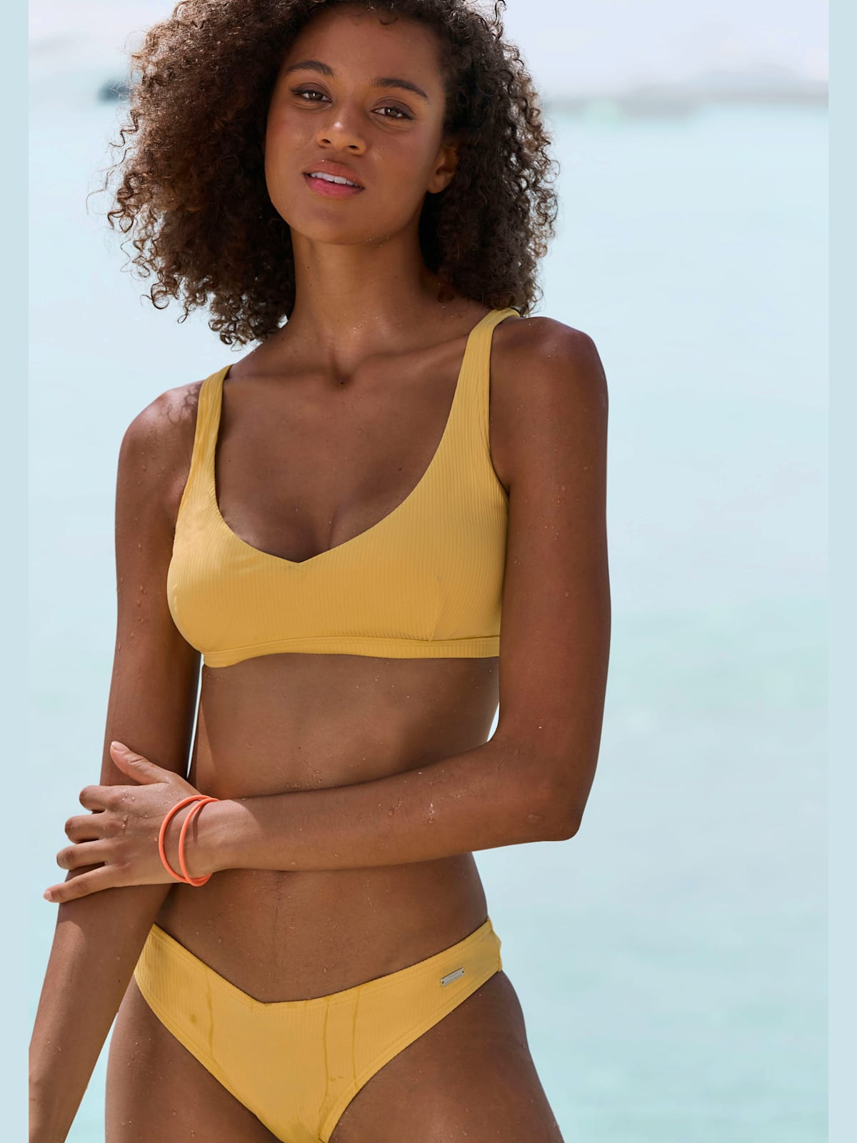 Haut de bikini bustier coloris uni tendance - Venice Beach - Modalova