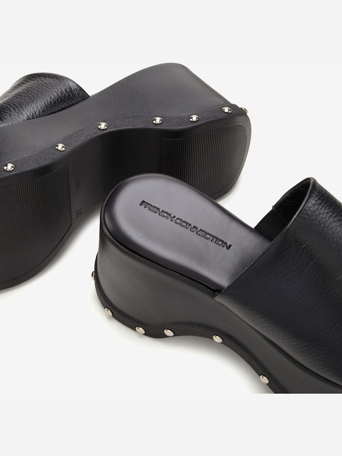 Mules tendance en cuir de qualité - French Connection - Modalova