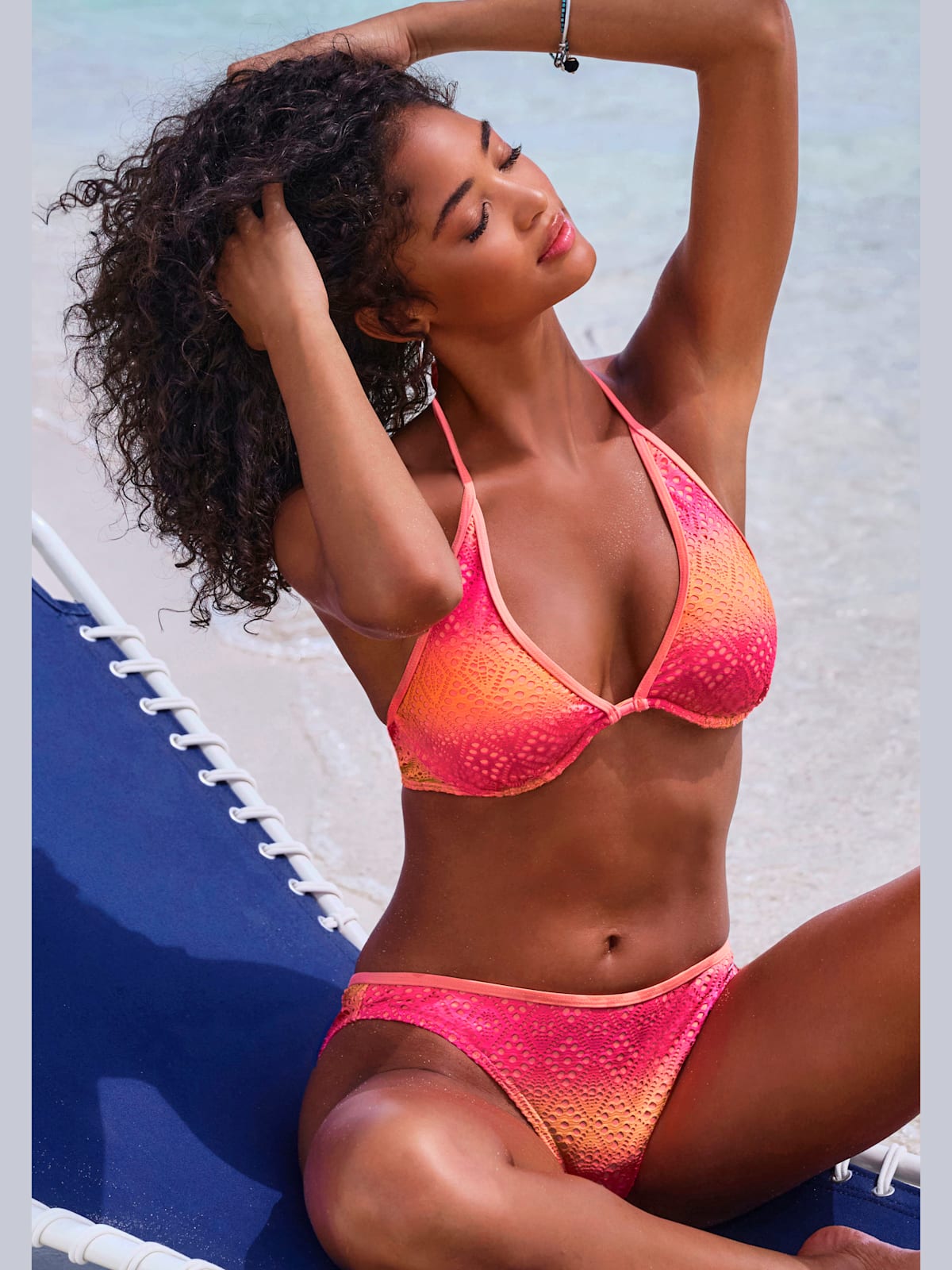 Maillot de bain à armatures broderie ajourée tendance avec dégradé de couleurs - - Buffalo - Modalova