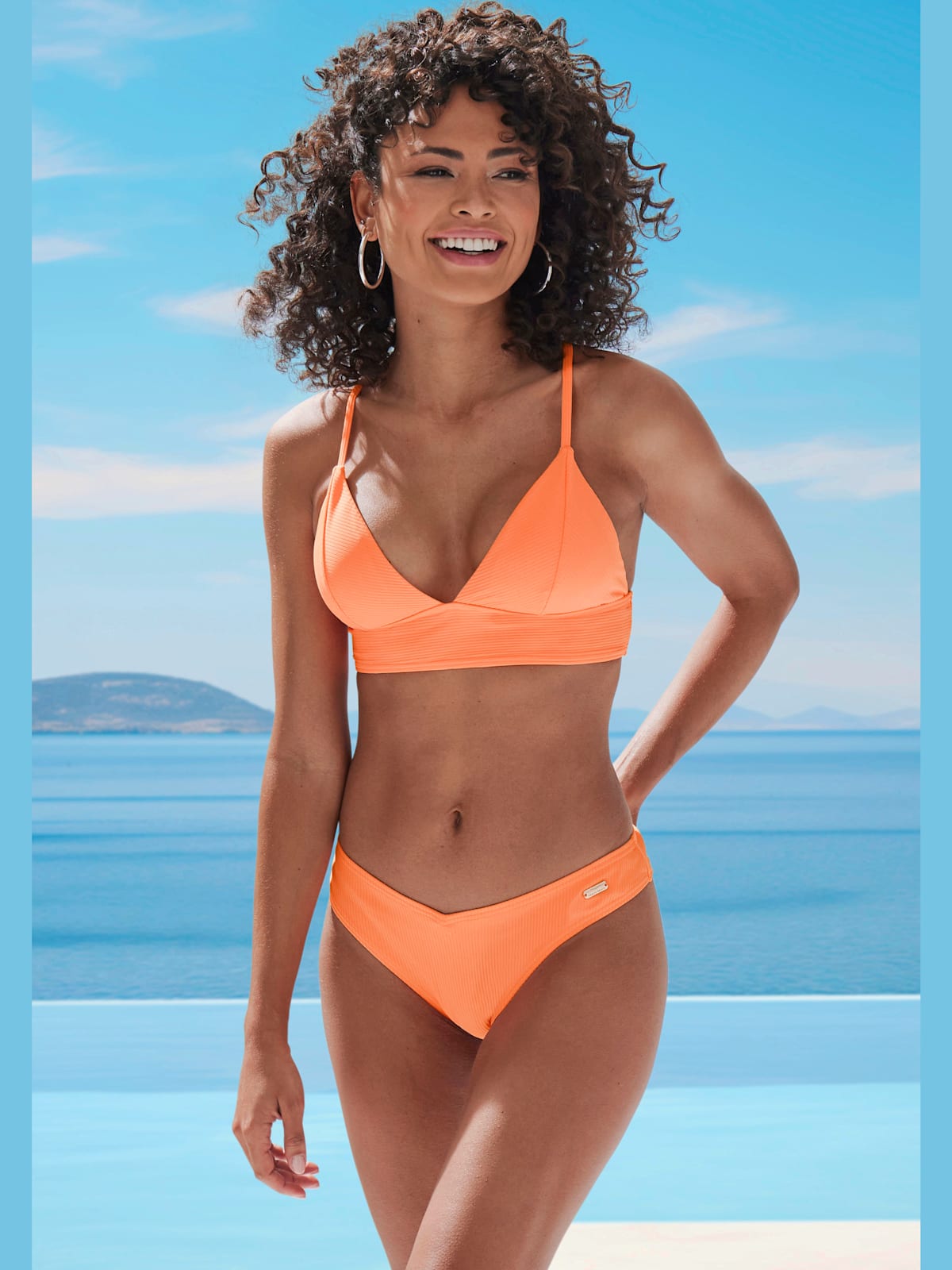 Haut de bikini triangle coloris uni tendance - Venice Beach - Modalova
