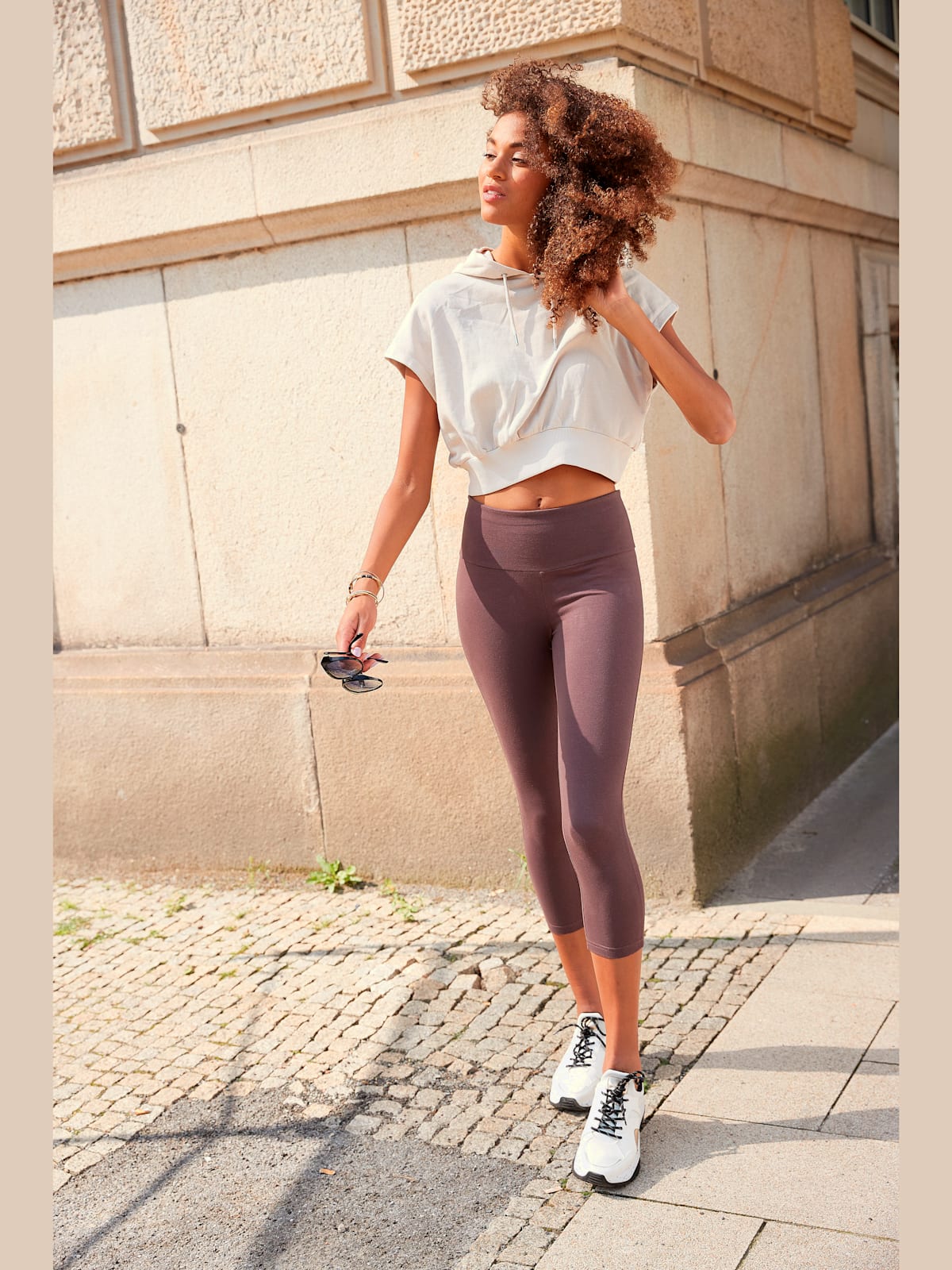Legging corsaire - LASCANA - marron - LASCANA - Modalova