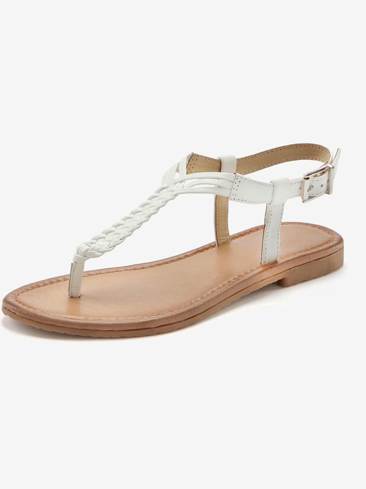 Tongs sandales d'été en cuir de qualité - Vivance - Modalova