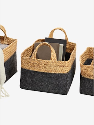 Paniers - helline home - Anthracite-couleur Ivoire