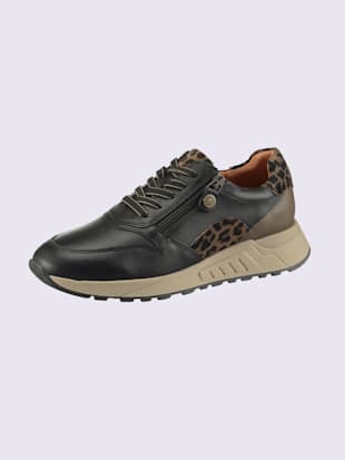 Baskets en cuir nappa vachette et cuir velours avec textile - Witt - Modalova