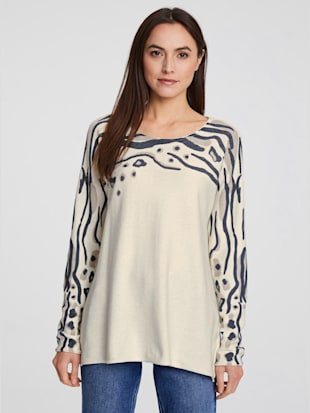 Pull imprimé tricot fin imprimé - Rick Cardona - Multicolore