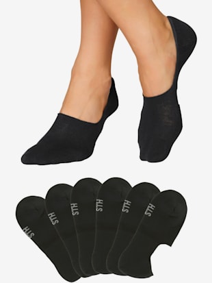 Protège-pieds his avec semelle en éponge douce - H.I.S - 6x Noir