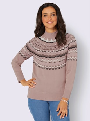 Pull à col montant 50% coton - Witt - Modalova