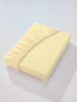 Drap-housse élasthanne : tenue infroissable - wäschepur - Jaune Vanille