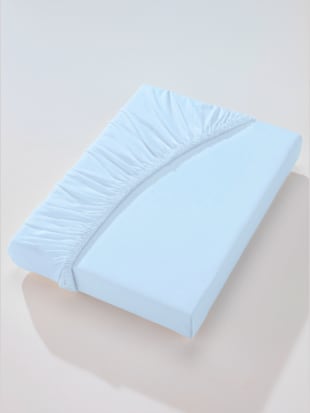 Drap-housse très extensible - wäschepur - Bleu Clair