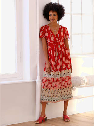 Robe imprimée look tendance - Linea Tesini - Rouge