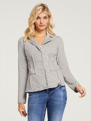 Blazer en jersey look décontracté tendance - Linea Tesini - Gris-chiné