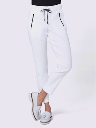 Pantalon lyocell qualité lyocell (tencel) - Stehmann Comfort line - Blanc
