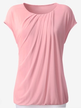 T-shirt femme élégant drapé - Alessa W. - Rose