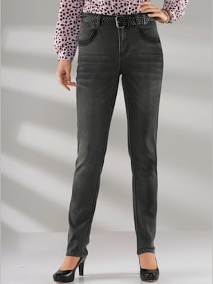 Jean skinny qualité coton - - Anthracite-denim