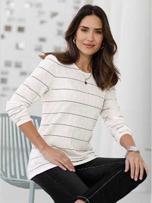T-shirt à manches longues structure jacquard - Witt - Modalova