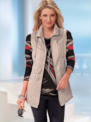 Gilet féminin sans manches avec col à revers - Witt - Modalova