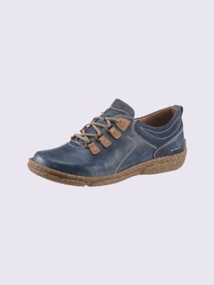 Chaussures à lacets largeur g* - Josef Seibel - Bleu Jean