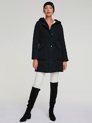 Manteau en duvet pour l'extérieur, en cas de vent et d'intempéries, silhouette féminine - Best Conne