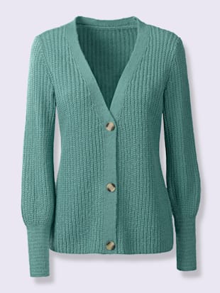 Veste en tricot ultra-doux et chaud - - Sauge