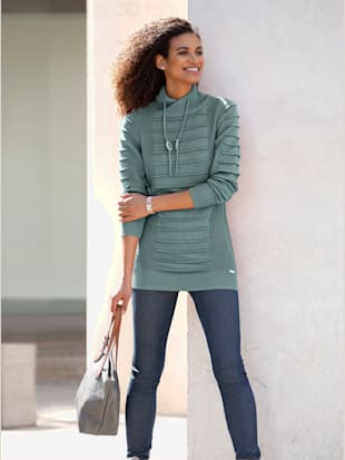 pull long jolie coupe longue moderne - collection l - jade