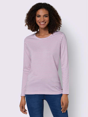 T-shirt à rayures 50% coton - Collection L - Modalova
