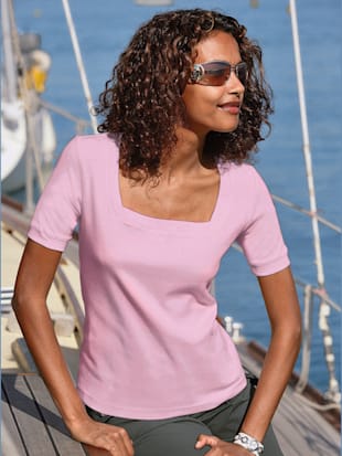 T-shirt à manches courtes pur coton - - Rose