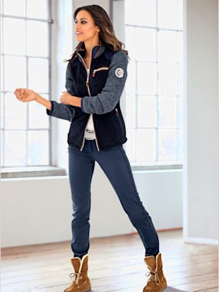 Veste polaire incontournable pour la mi-saison - - Marine Chiné