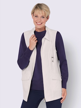 Gilet féminin sans manches avec col à revers - Witt - Modalova