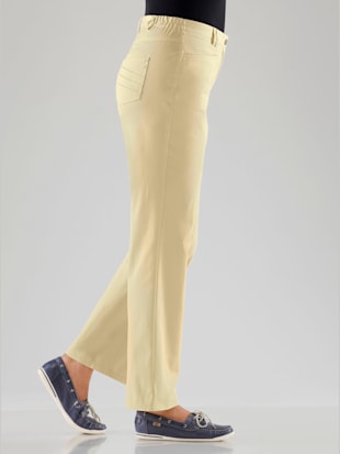 pantalon coupe droite traitement nano - cosma - jaune clair
