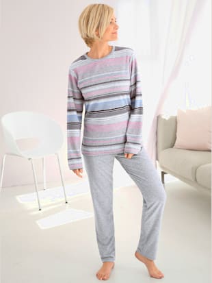 pyjama éponge à fibres fines - normann - gris chiné