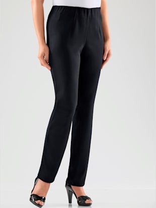 Pantalon costume coupe confort ceinture élastique invisible - - Noir