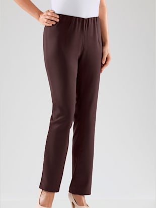 Pantalon costume coupe confort ceinture élastique invisible - - Chocolat